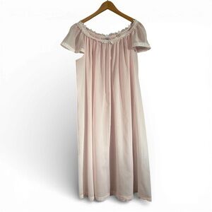 Rare Vintage Celestine Lingerie Rose Cotton Nightdress